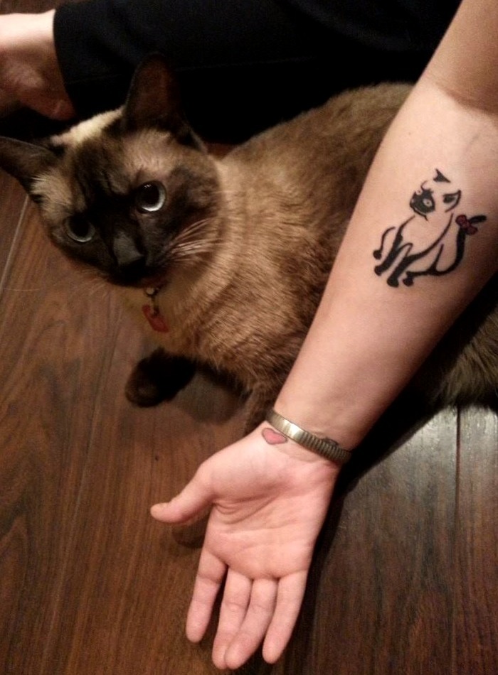 Tattoos de gato siamés