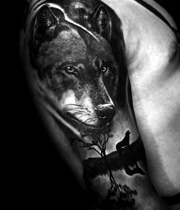 3d wolf tattoos