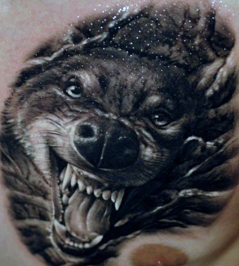 3d wolf tattoos