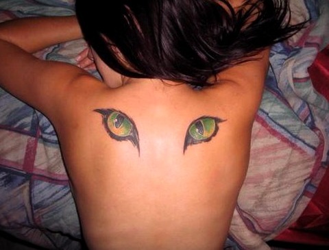 Tattoos de ojos de gatos