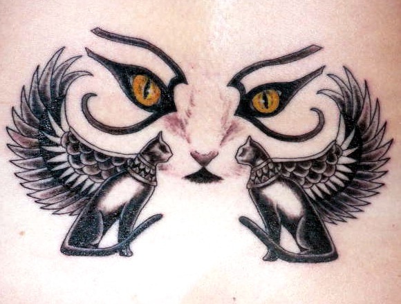 Tattoos de ojos de gatos