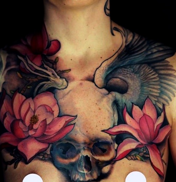Tatuajes de calaveras para mujeres