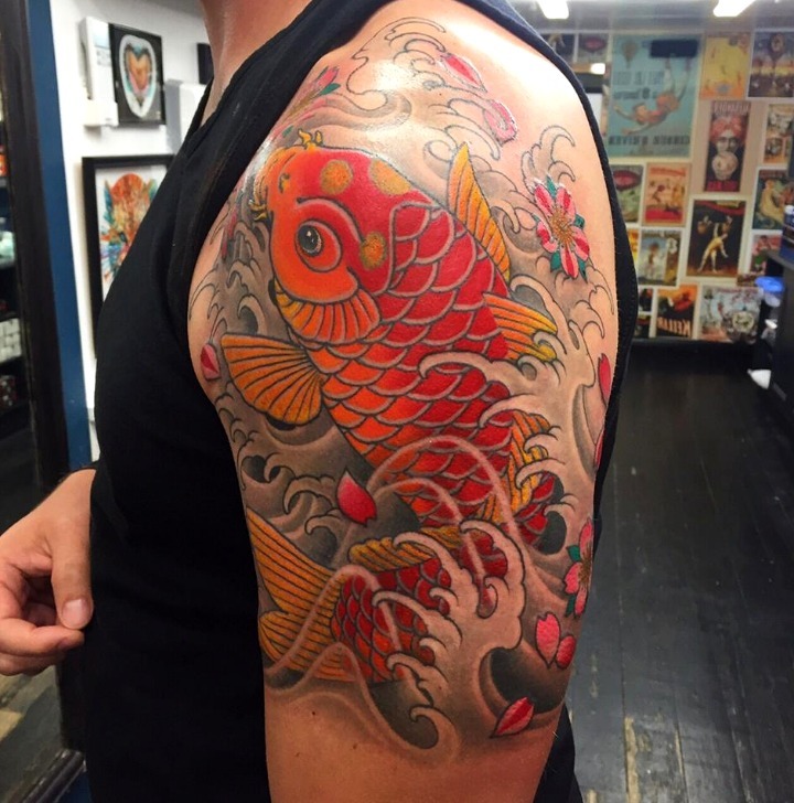 Tatuajes de carpas japonesas