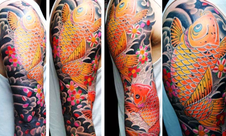 Tatuajes de carpas japonesas