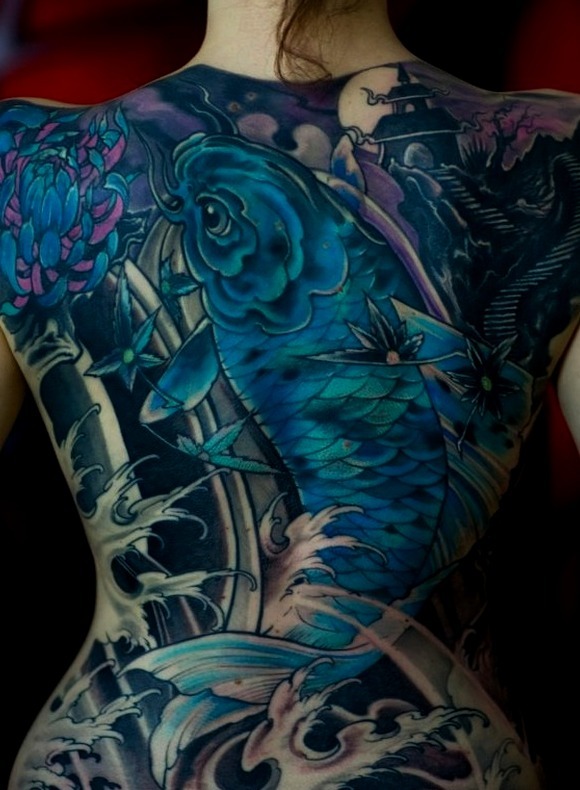 Tatuajes de carpas japonesas