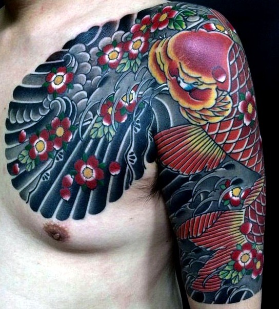 Tatuajes de carpas japonesas