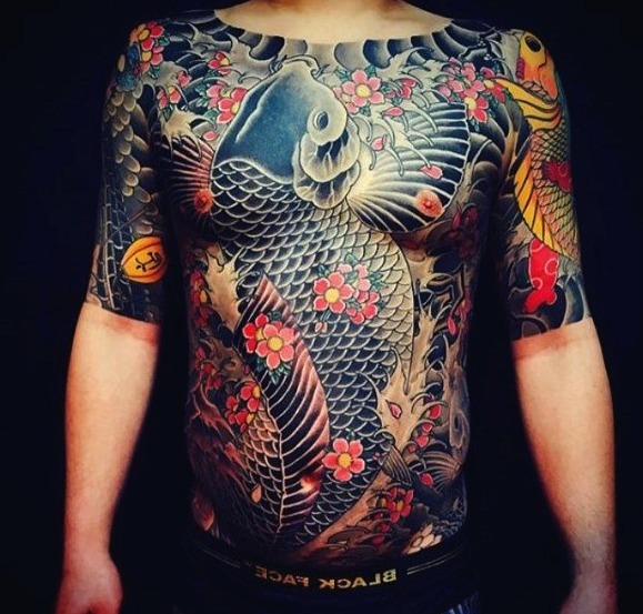 Tatuajes de carpas japonesas