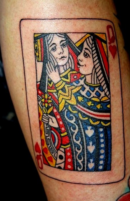 Tatuajes de cartas de póker