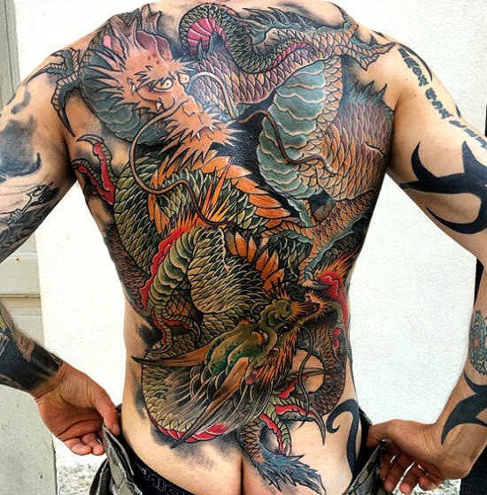 Tatuajes de dragones japoneses