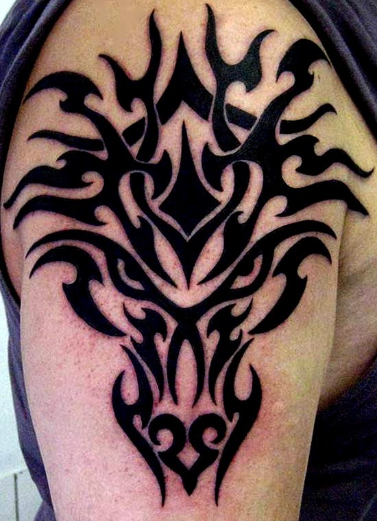 Tatuajes de dragones tribales