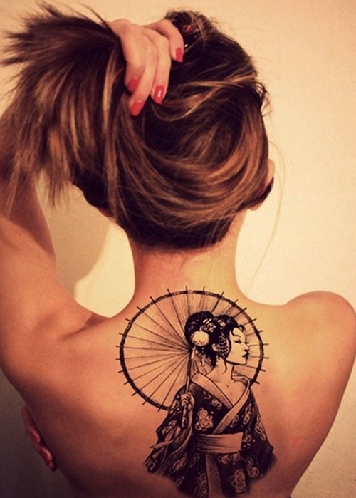 Tatuajes de geisha sexy