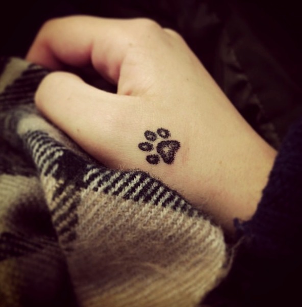 Dog footprint tattoos