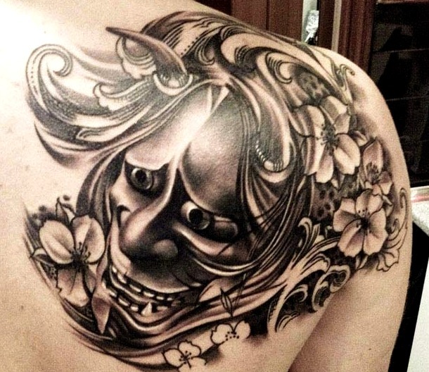 Tatuajes de máscaras japonesas