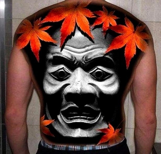Tatuajes de máscaras japonesas