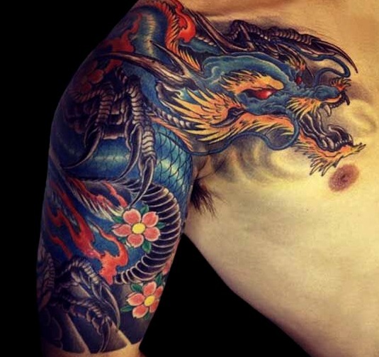 Tatuajes del dragón japonés
