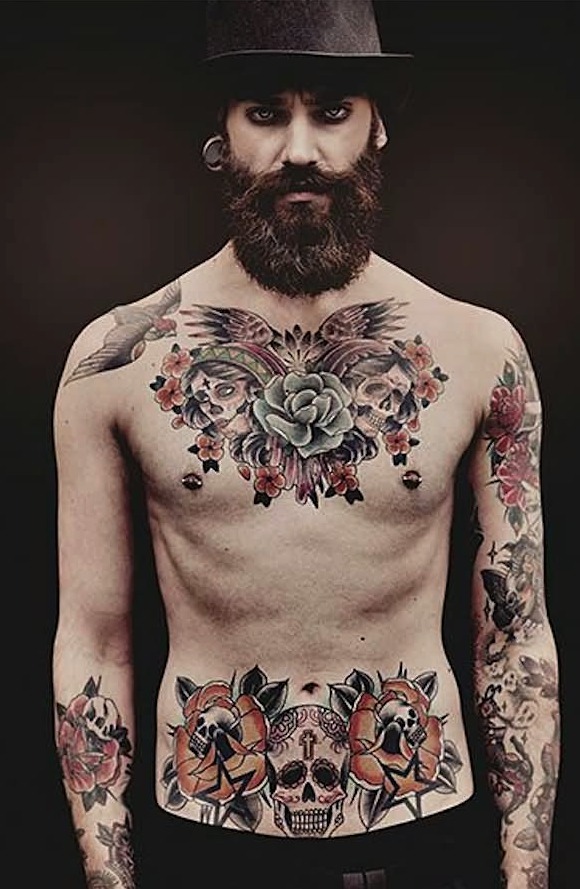 Tatuajes en el pecho para hombres