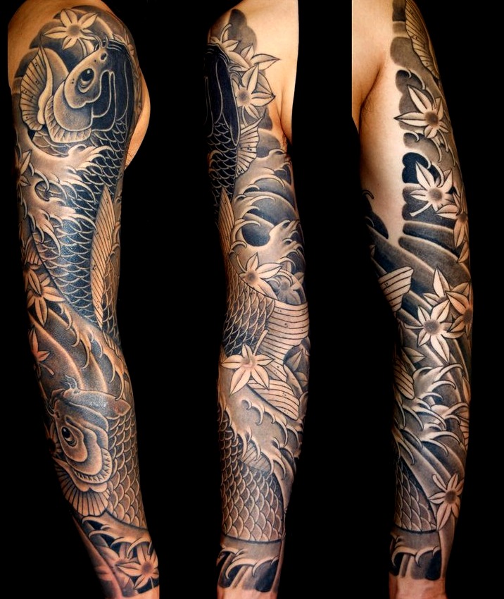 Tatuajes japoneses en el brazo